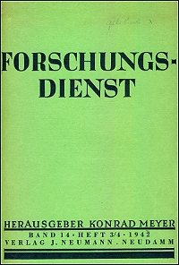 Konrad Meyers Schl&uuml;sselstellung in den Raum- und Agrarwissenschaften der NSZeit ist unter anderem daran ablesbar, dass er als Herausgeber zentraler Zeitschriften amtierte.  